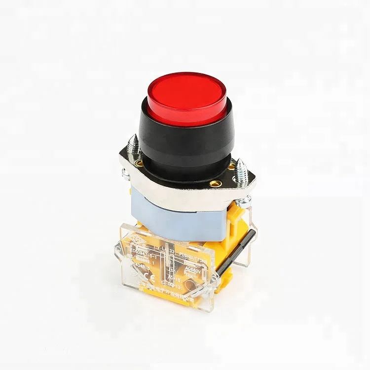Wholesale Industrial Push Button 22MM Metal High Button Push Switch ...