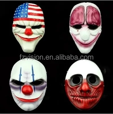 Cosplay Payday 2 Dallas Halloween Party Mask Decorative Resin Collection 