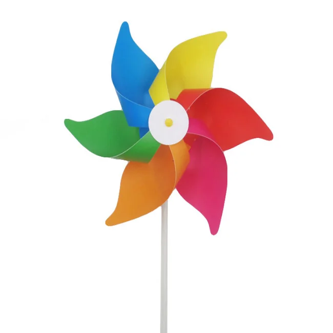 6 Petals Plastic Windmill Kids Rainbow Pinwheel Toy For Garden Buy Garden Windmill Windmill Plastic Windmill Product On Alibaba Com