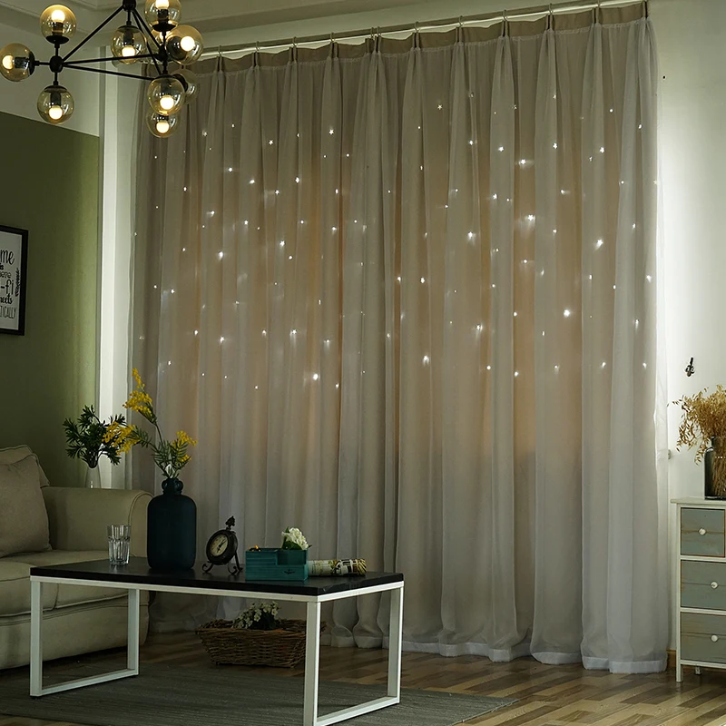 2 Piezas Cortinas Opacas De Un Solo Color Con Diseño Perforado De Estilo  Simple, Adecuado Para Dormitorio, Sala De Estar, Balcón Y Al Aire Libre, Mode de Mujer