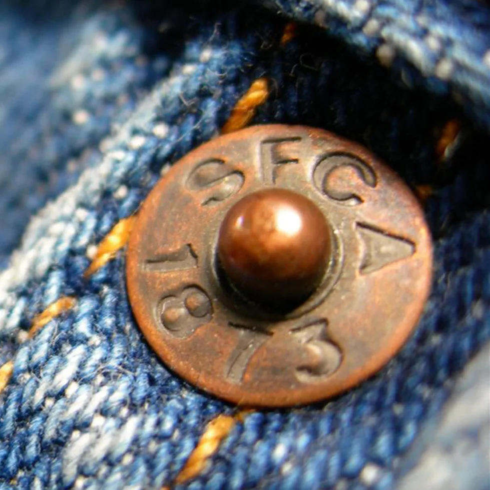 copper rivets jeans