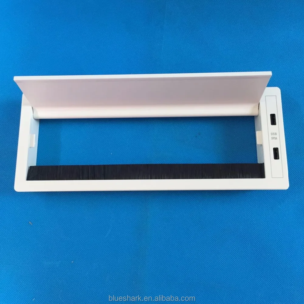 
 Стол для конференций, столы, Проволочный Кабель, втулка с двойным usb-зарядным устройством/мягкий закрытый офисный Настольный кабель, коробка для управления  