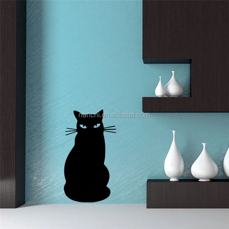 Bande Dessinee Mignonne De Chat Noir Tableau Noir Autocollants Enfants Chambre Salon Maternelle Notes Decoratives Autocollants Buy Autocollants De Chat Noir Papier Peint De Bande Dessinee Pour La Maison Autocollants Decoratifs De Notes