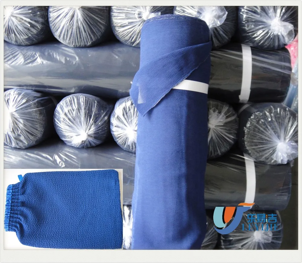 Черная отшелушивающая ткань из вискозы для марокканских перчаток