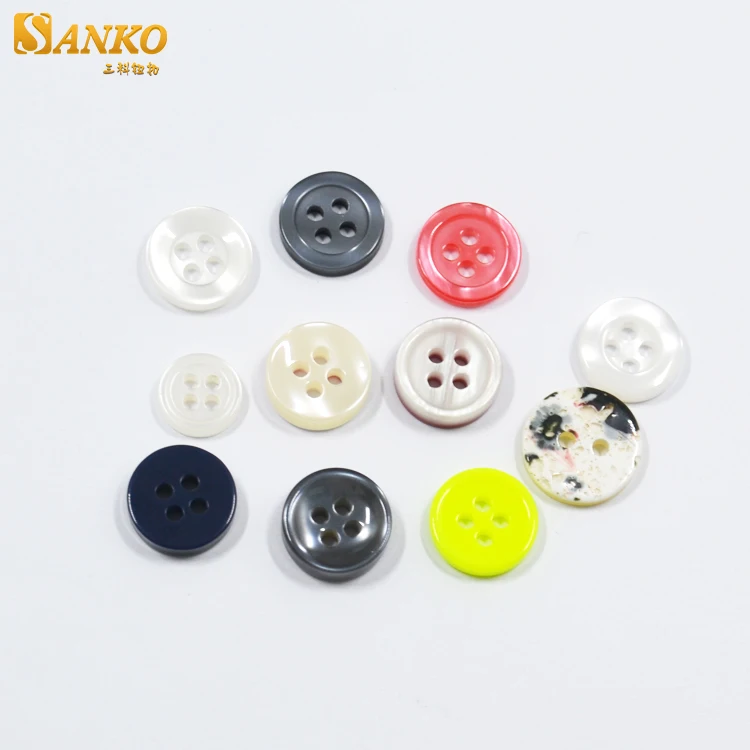 Wholesale Custom Colorful Resin 4 Hole Button for Children Clothing