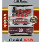 Good quality 1:87 model train with music and light, electric train