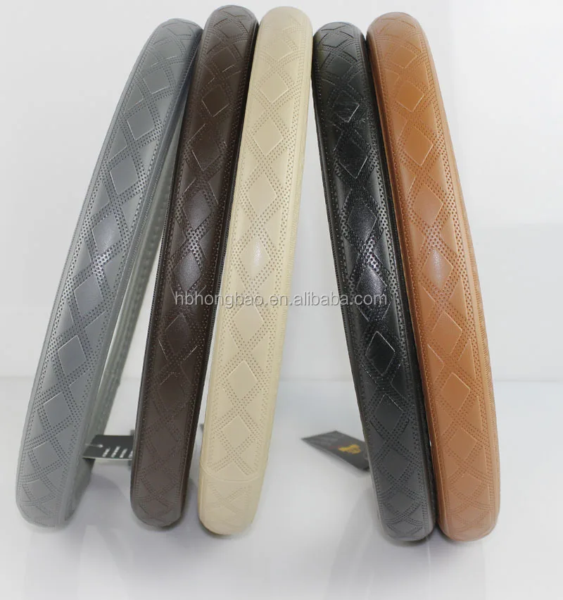 Pu Car Steering Wheel Cover For Car Accessories Leather Embossing