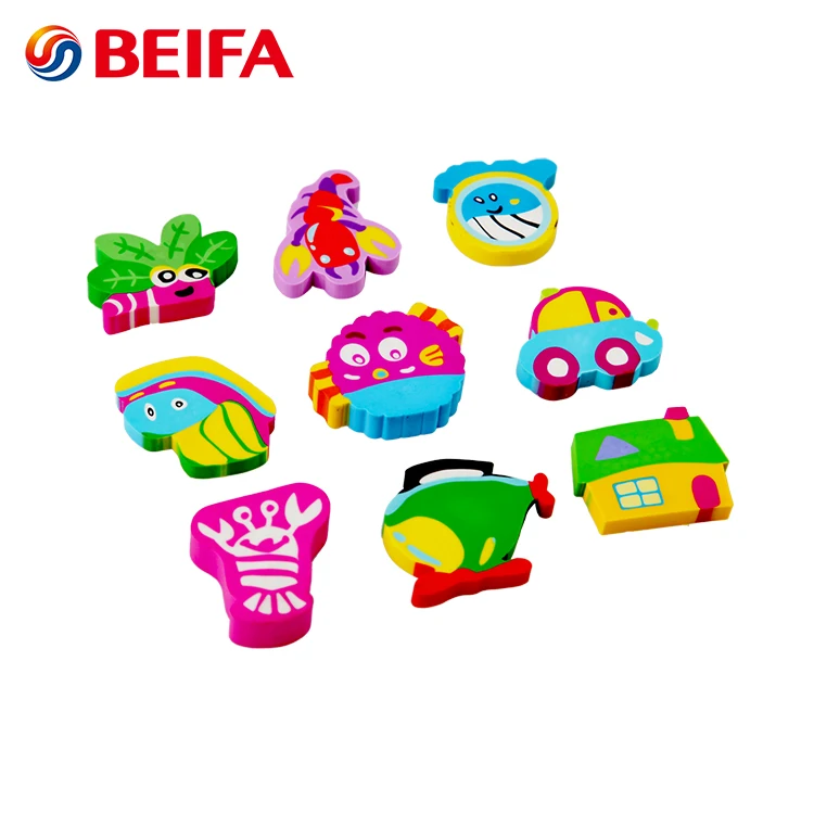Бренд Beifa RB0006 модный дизайн цветной милый ластик различных форм набор для детей
