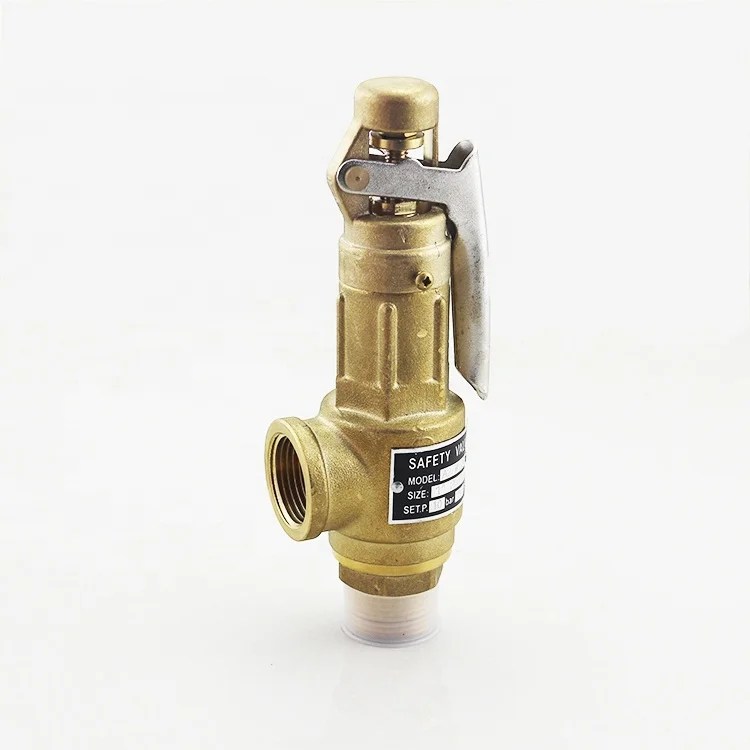 Spring Full Threaded Connection Brass Gas Lift air Compressor Pressure Safety Relief Valves