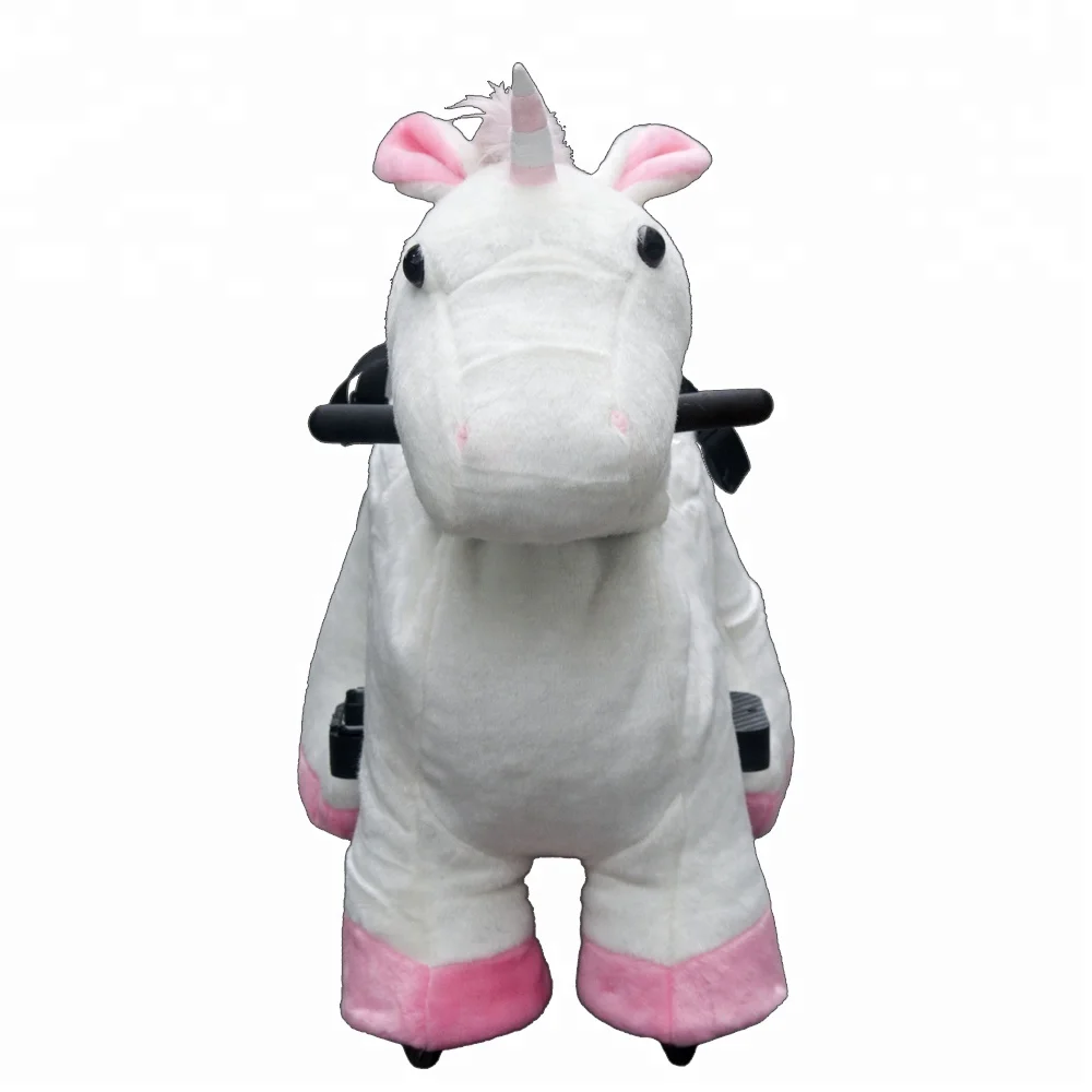 Electric Ride Plush Unicorn Ride On Toy Electric Ride On Unicorn