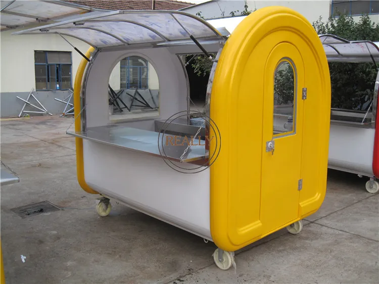 2025 Fast Food Cart Design Ice Cream Cart Used Food Kiosk for Sale