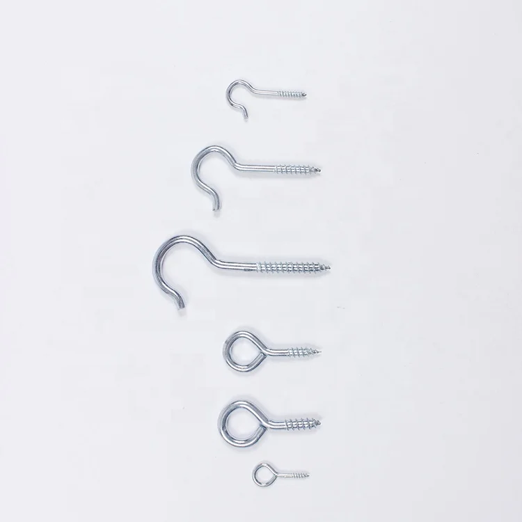 2mm Dia Thread Zinc Plated Eye Bolt Eyelet Hook Screw Assortment Blue 100pcs