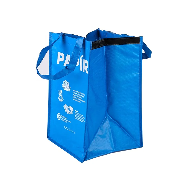 Korean Eco-Friendly Shopping Custom Laminated PP Woven Tote Reusable PP Woven Garbage Bag