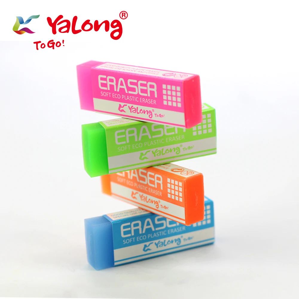 Yalong High Quality Color Eraser TPR Bright Color Rubber School Stationery