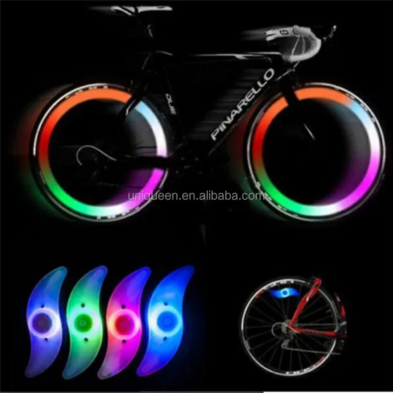 4X32 LED Blinkend Bunte Fahrrad Rad Speichen Signal Licht Für Fahrrad USA 