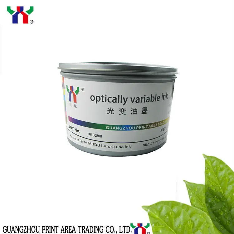 Screen Printing Optical Variable Ink Purple to Green