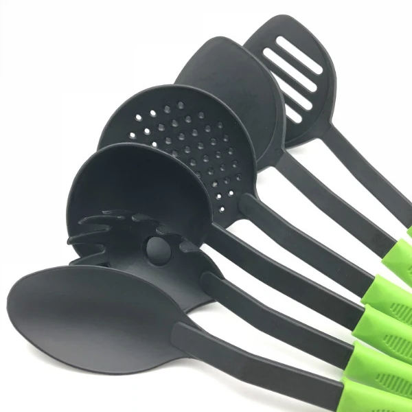 Green Color Kitchen Ware Tool Set Cooking Tools Spoon Utensil for Health