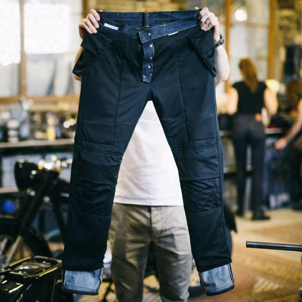 Мотоциклетные джинсы Royal Wolf, Заводские синие джинсовые защитные подкладки, мужские мотоциклетные джинсы