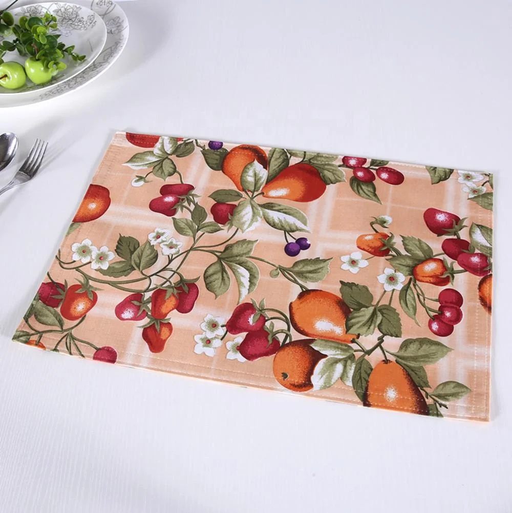 Fruit Design Print Dining Table Mats for Harvest