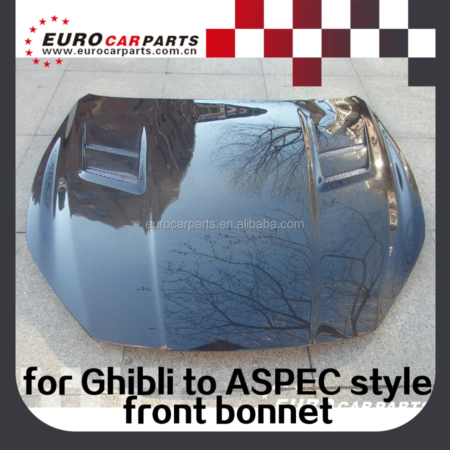 New Body Kits Fit for Maserati Ghibli 13y~ to ASPEC Style Body Kits FRP/carbon Fiber Material Upgrade Replacement Body Parts