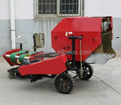 Mini Hay Straw Baler Compactor Press Machine Silage Packing Machine