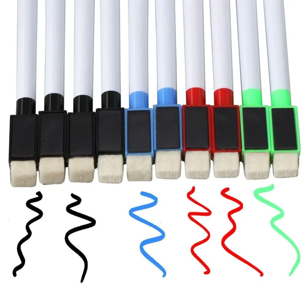 3-Pack Yellow Magnetic Whiteboard Markers - Dry Erase & Wet Erase, Chisel Tip, For Office & School