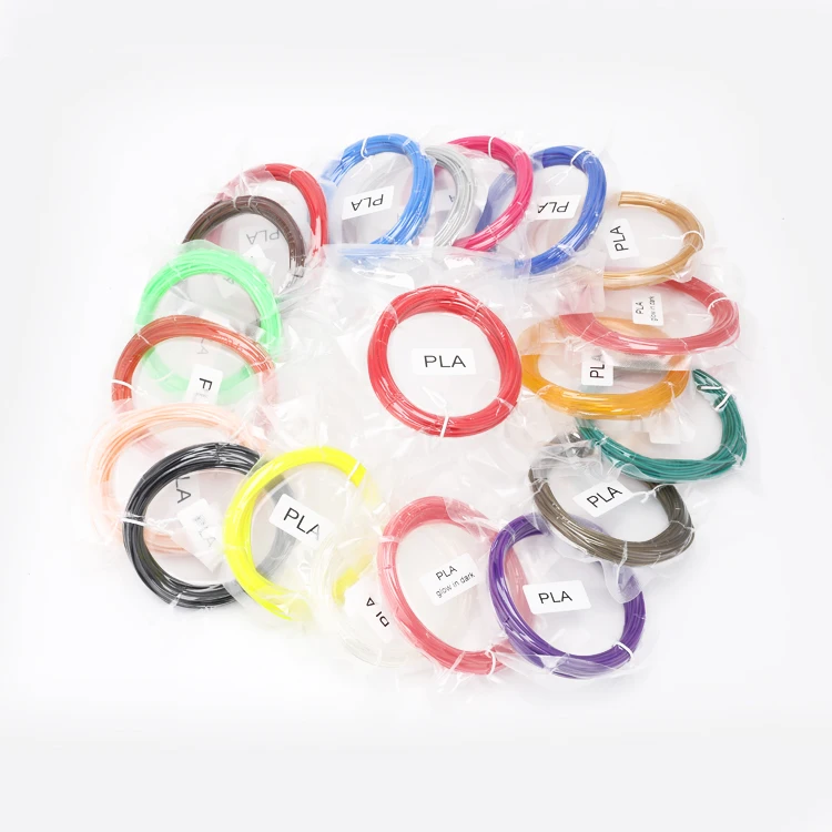 
 Высокое качество 20 видов цветов 3d Ручка лампы накаливания pla 1,75 для 3d печати ручка оптовая продажа  