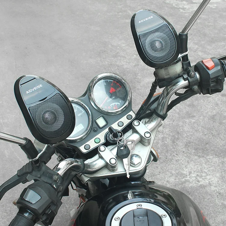 Motorcycle Speakers with Built-in Amp Waterproof Bluetooth