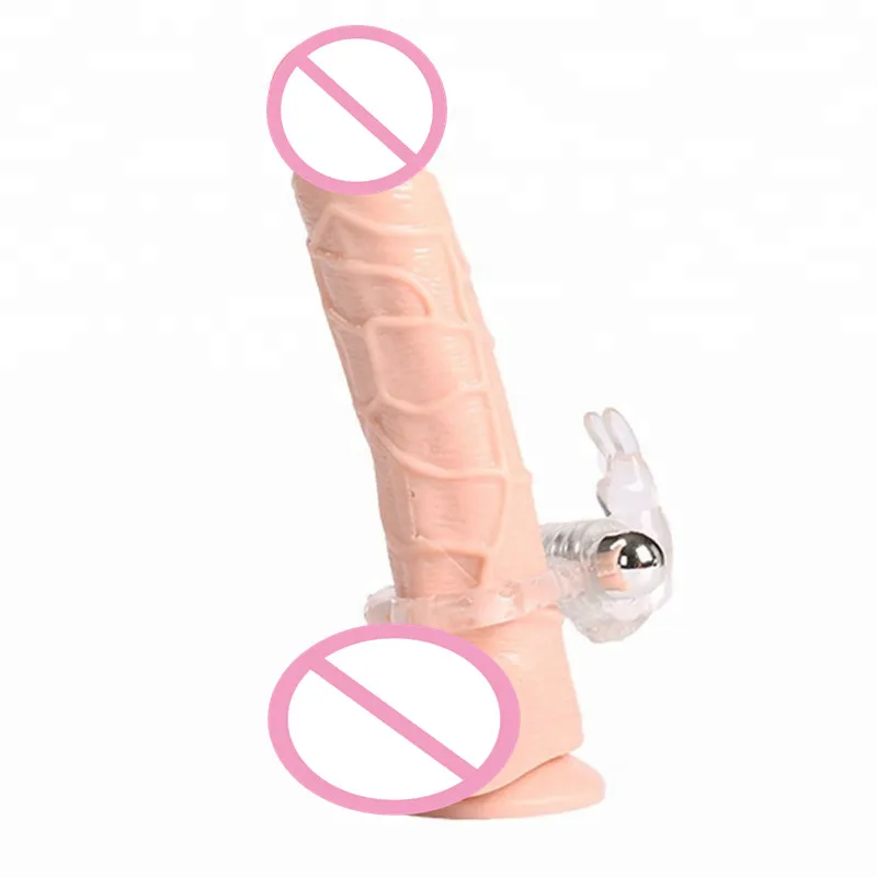 Rabbit Vibrating Cock Ring Men Retarded Ejaculation Penus Ring