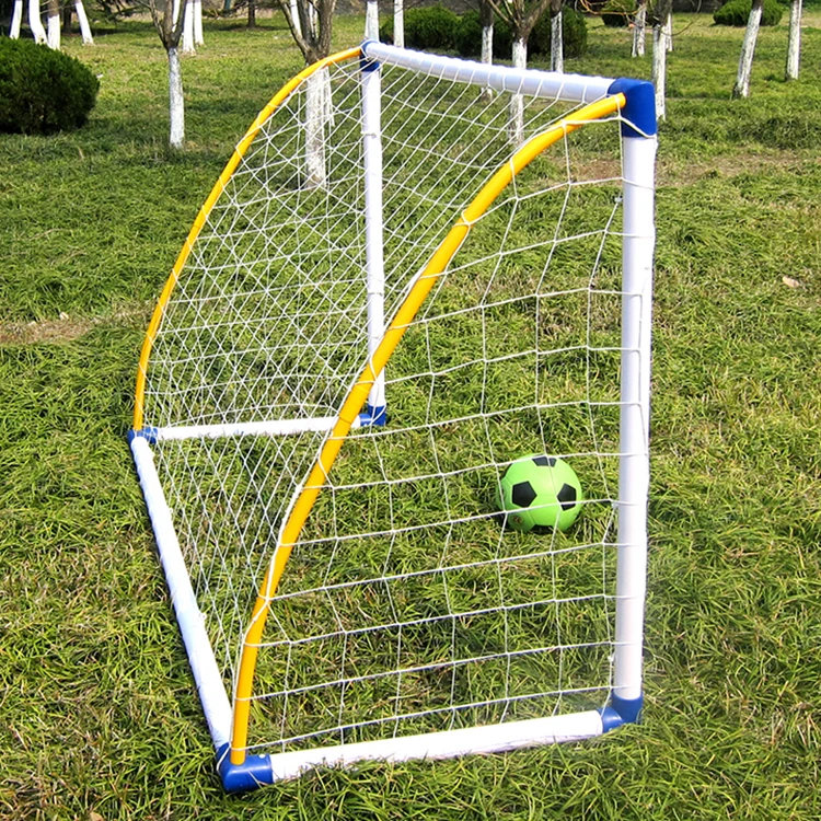 Demountable Plastic Frame Foldable Soccer Goal Post Net For Outdoor
