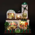 Handmade Doll House Furniture Miniatura Diy Doll Houses Miniature Wooden Unisex 3d Dollhouse Toys For Children
