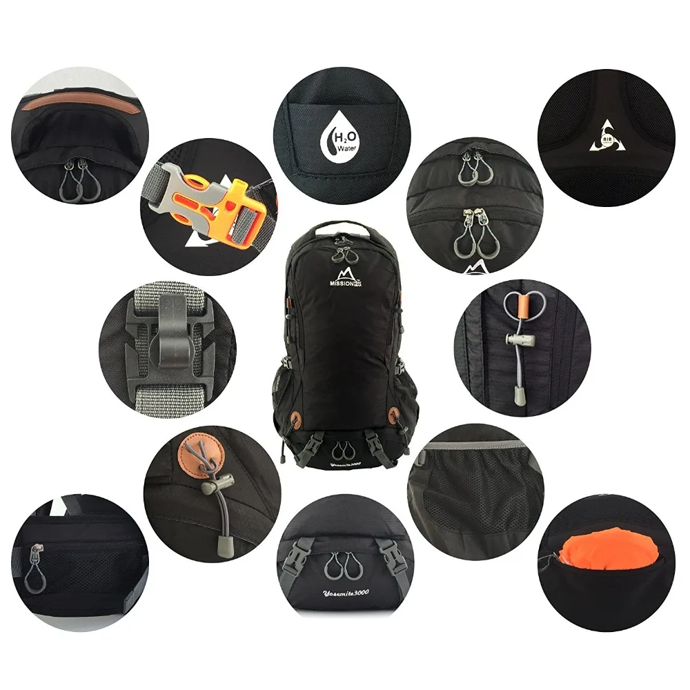 China Manufacturer Custom logo Camping Rucksack Sports Day Pack Hiking Backpack