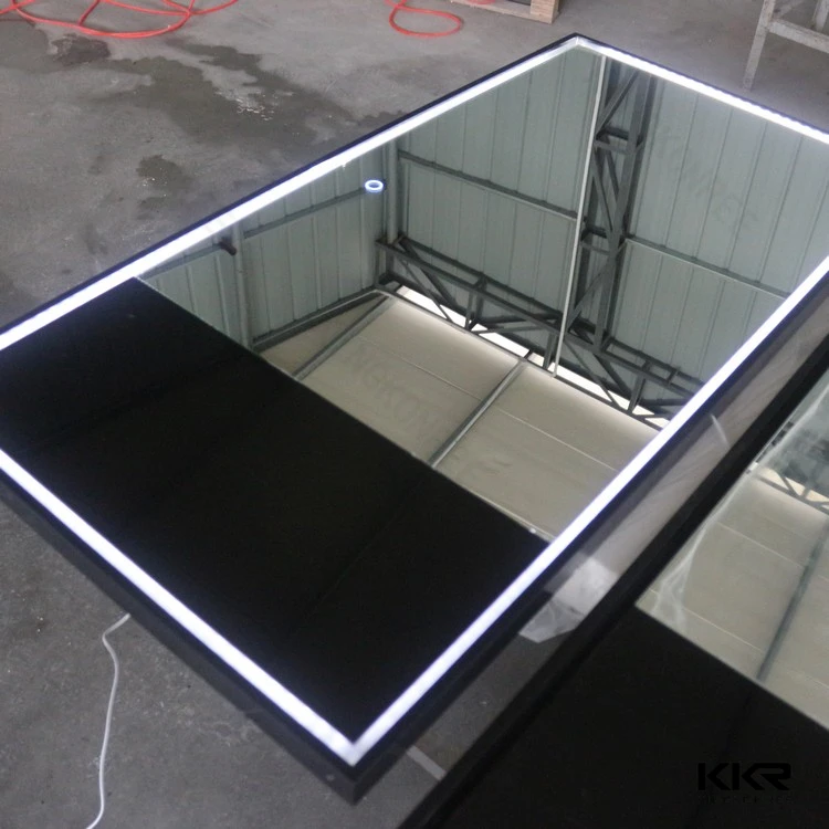 Аксессуары для ванной комнаты твердой поверхности свет зеркало