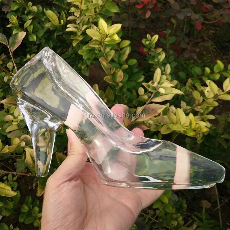 Source Crystal Shoes Cinderella Crystal Glass High Heel Shoes
