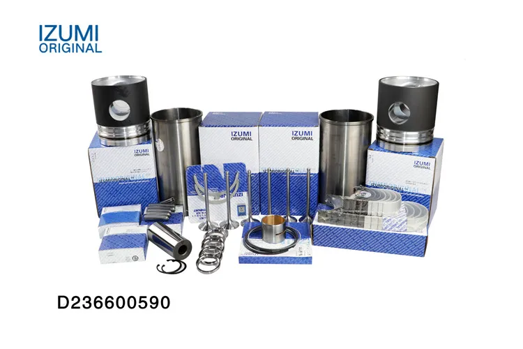 IZUMI ORIGINAL Engine Rebuild Kit DB58  DE08 D1146 D2366 DE12 Cylinder Liner Kit for DOOSAN DAEWOO Excavator Parts
