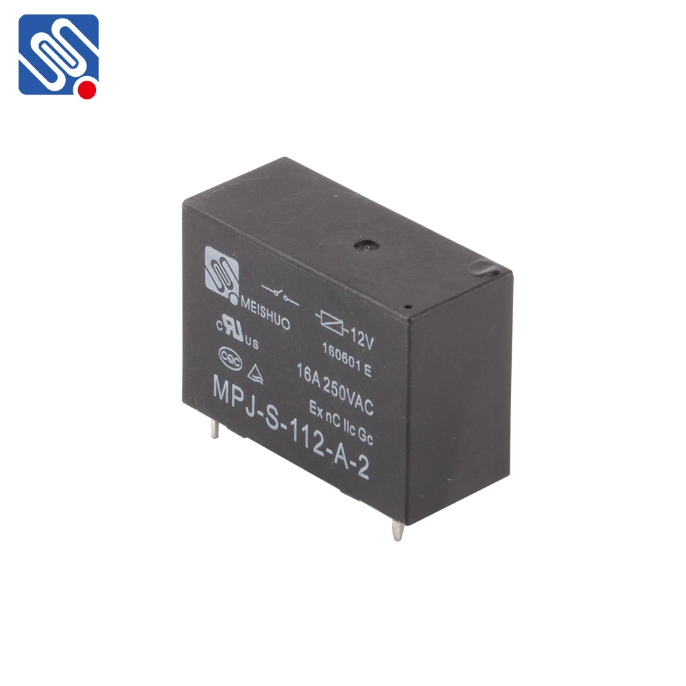MEISHUO MPJ-S-112-A-2 Subminiature Relay for Kitchen Home Appliances 16a Power Relay with 12v 4 Pin