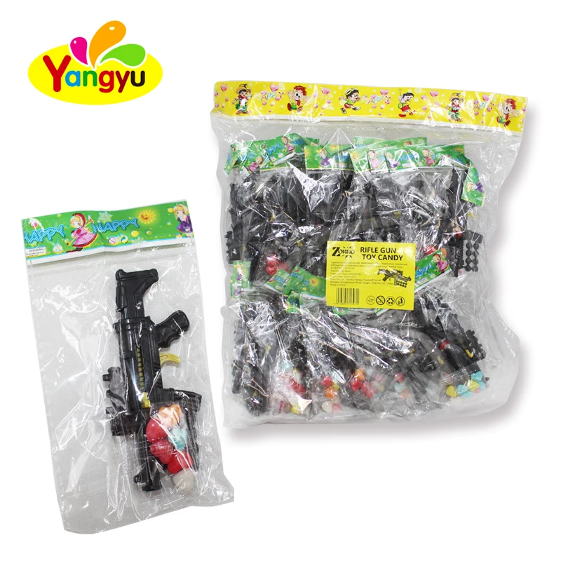 Дешевые пластиковые маленькие игрушки-пистолеты с конфетами для детей