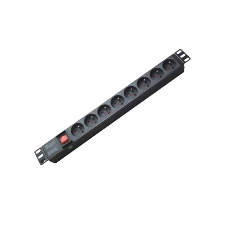 France Type 16a 3 Pin Universal Power Strip PDU Extension Socket
