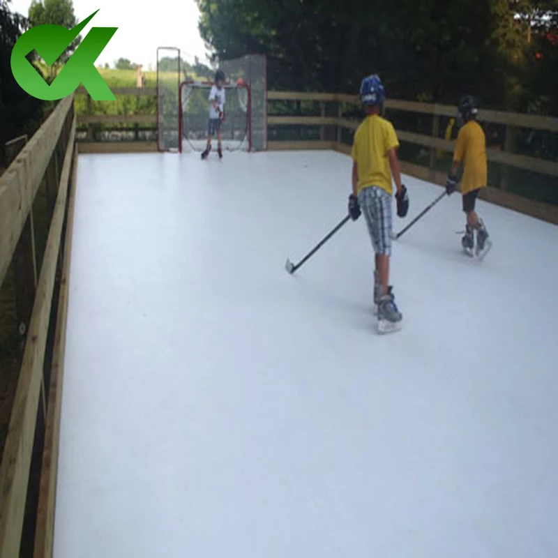 Medium and Large Synthetic Ice Rinks 20mm Thickness PE Material for Skating and Ice Hockey Low Cost with Cutting Service