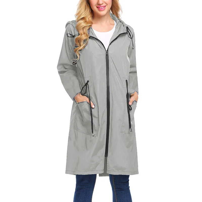 ladies raincoat with hood