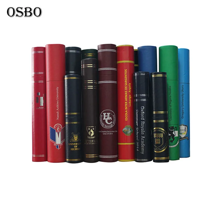 Недорогой картонный держатель для сертификатов университетской бумаги с золотым