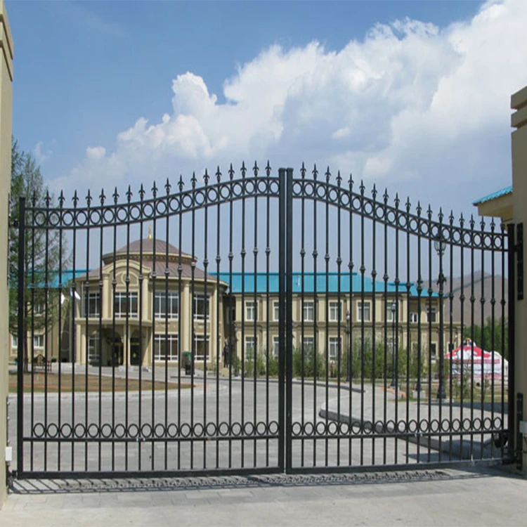 New Simple Beautiful Wrought Iron Swing Gate Designs for Villas $500 Cash Coupon Included