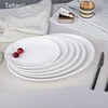 Piatto da pranzo bianco in ceramica all'ingrosso