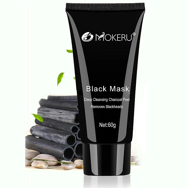 Free Sample 60g OEM Black Mask Deep Cleansing Pore Blackhead Remover Black Mask Cream