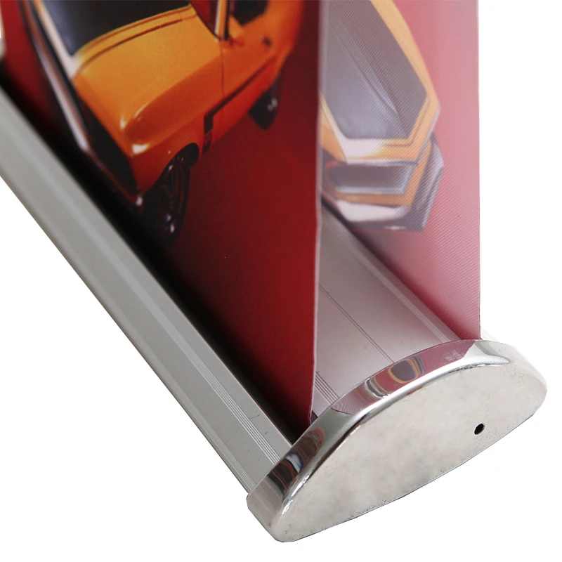 A3 Size Mini Tabletop Roll up for Double Side Advertising Banner Stand