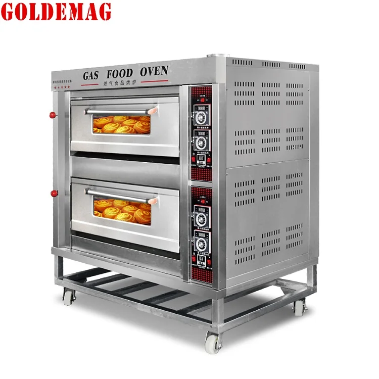 Rqcl-24 Doppio Deck 4 Vassoi Capacità Di Gas Da Forno Di Cottura Della Torta  Forno Di Commerciale Eequipment Per La Ristorazione - Buy Prodotti Da Forno  Forni Per La Vendita,Forno A Gas,Forno