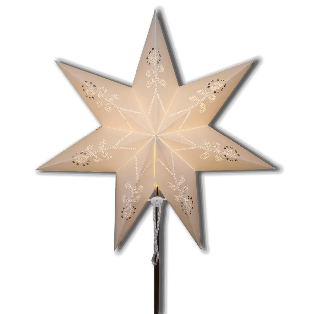 paper star table lamp