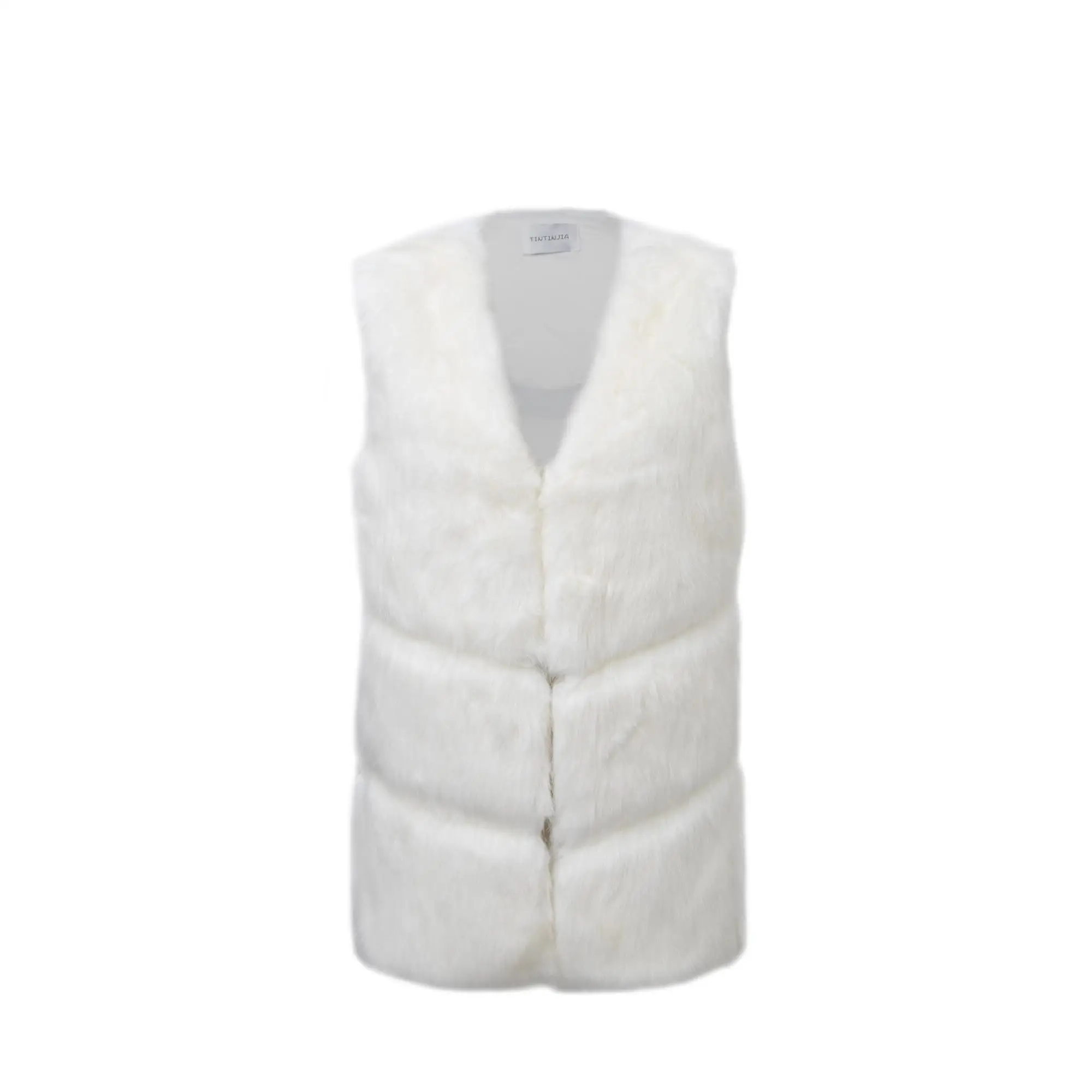 white fur vests