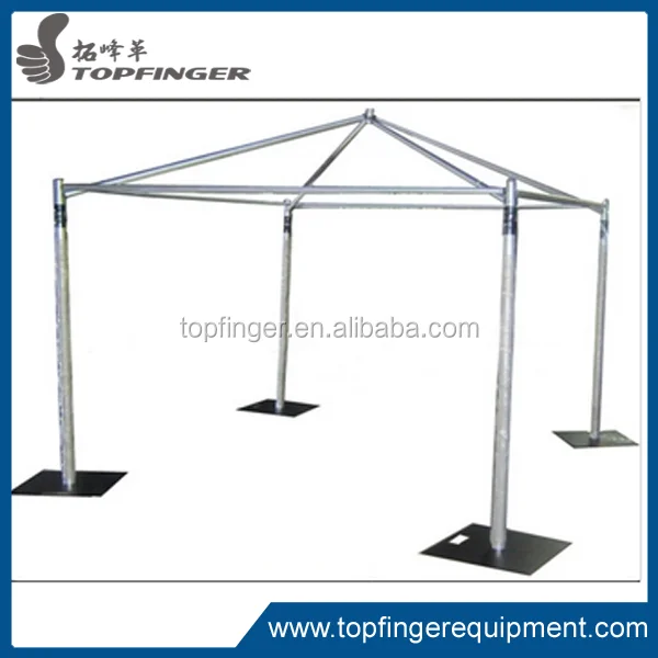 Самое лучшее обслуживание алюминиевый выдвижная труба пелерина стенд с драпировкой