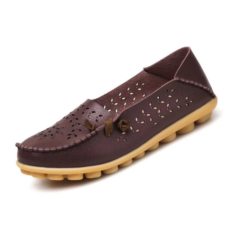 flat leather shoes ladies